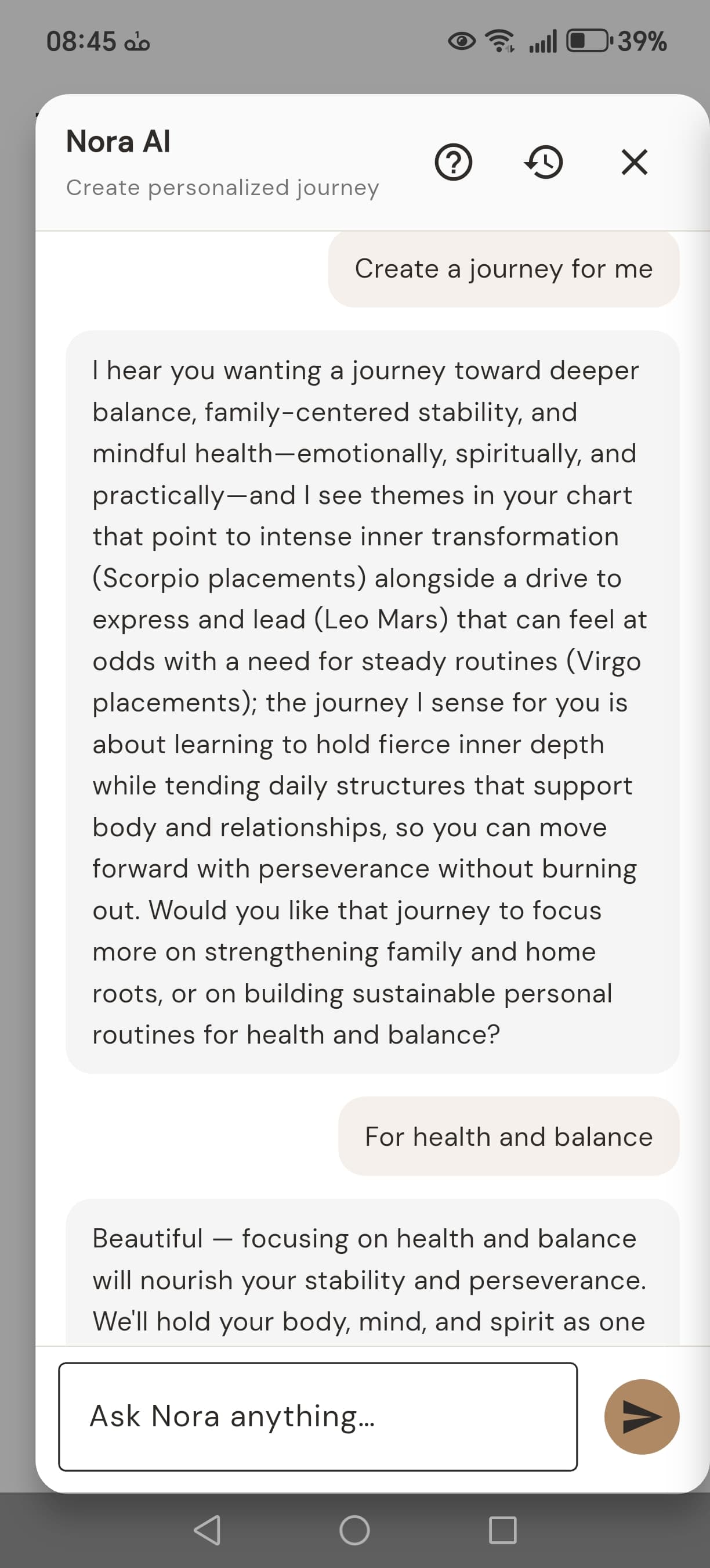 AI-guided personalised journey creation